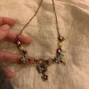 Vintage Butterfly necklace flowers hypoallergenic accessories | Belle accessories