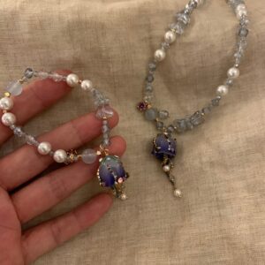 accessories series with original real flower craftsmanship rose necklace and bracelet
