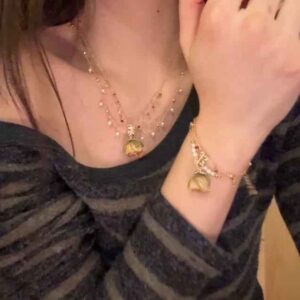 Real Flower accessories Set – Handmade Pressed Flower Necklace & Bracelet, Unique Botanical Gift for Women| Belle accessories