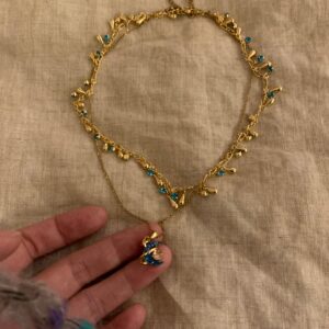 Original design necklace moon pendant hypoallergenic accessories |Belle accessories